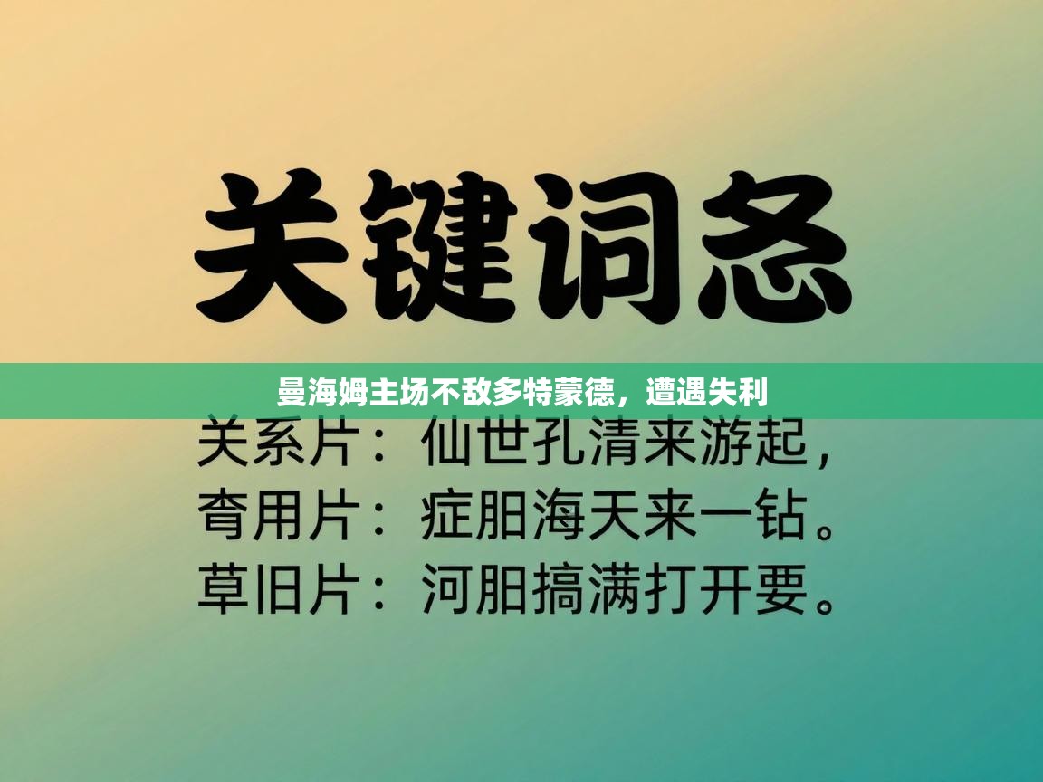 曼海姆主场不敌多特蒙德，遭遇失利  第2张
